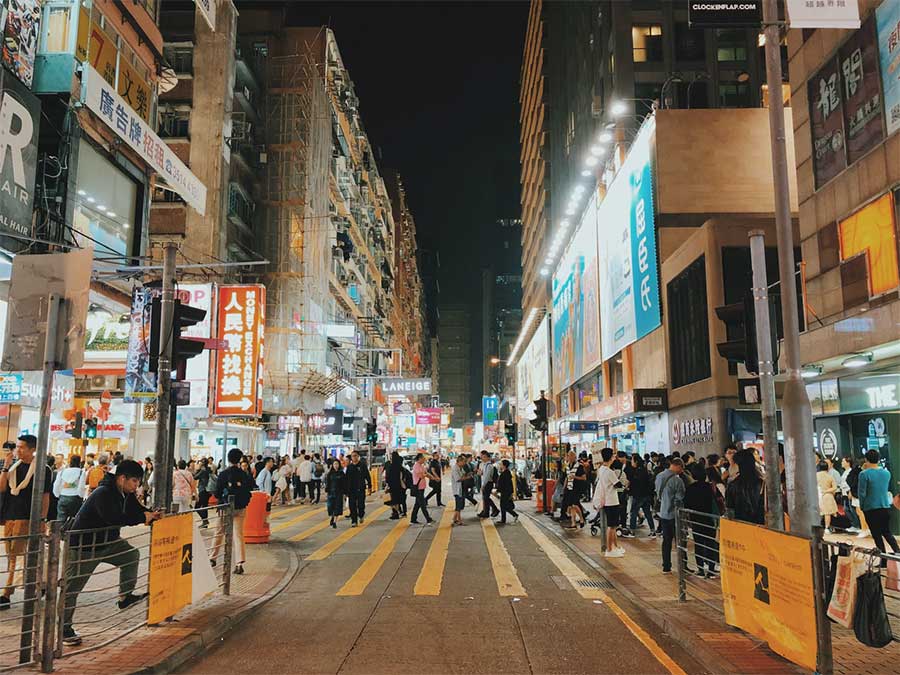 Crowded Streets of Mong Kok