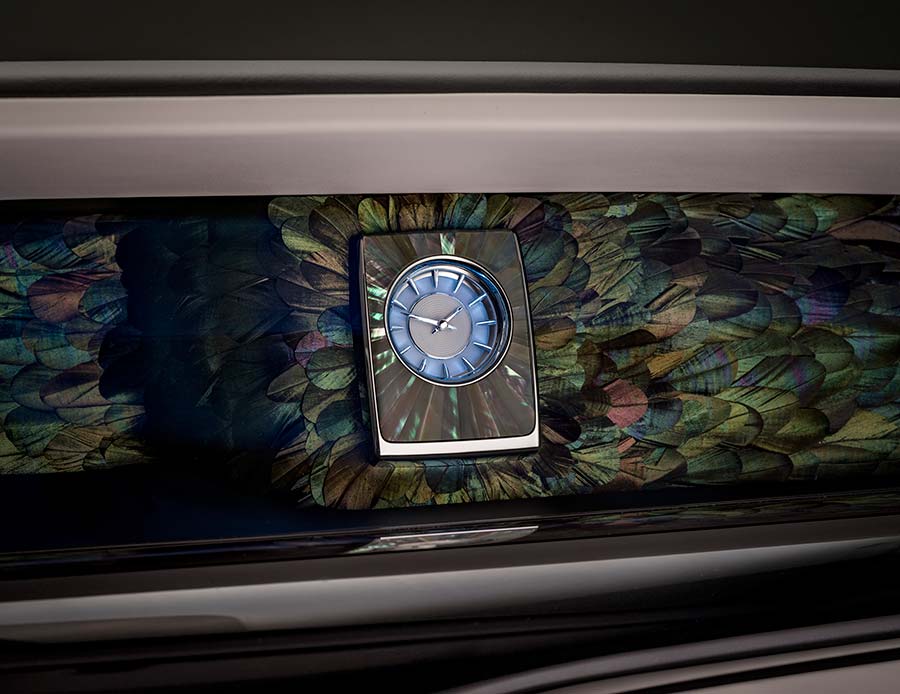 Rolls-Royce Phantom Iridescent Opulence Gallery and Mother of Pearl Clock