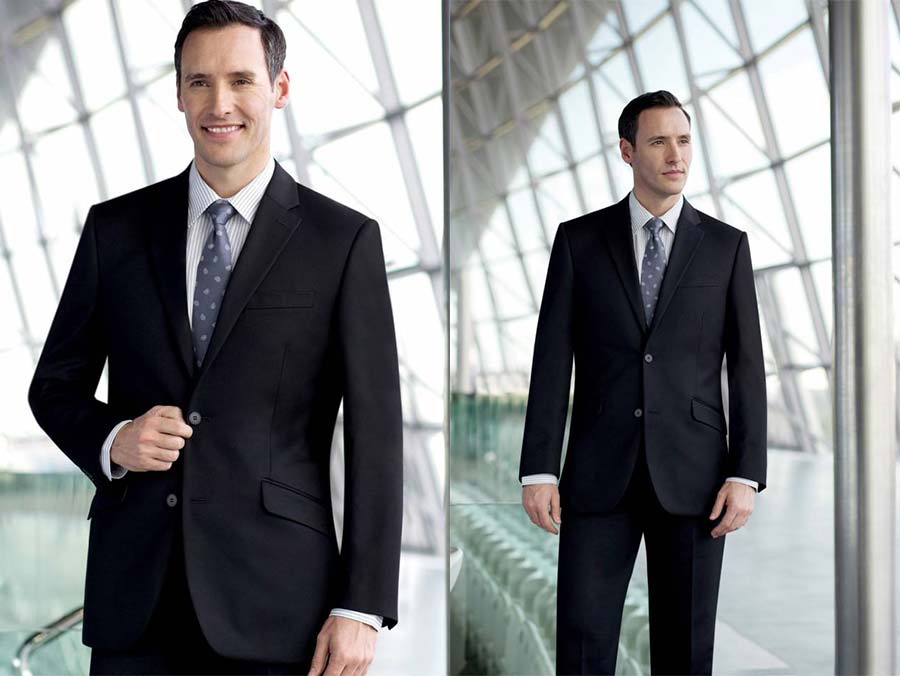 Navy Two Button Suit