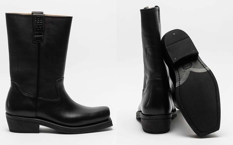 Our Legacy Flat Toe Boot Black Leather