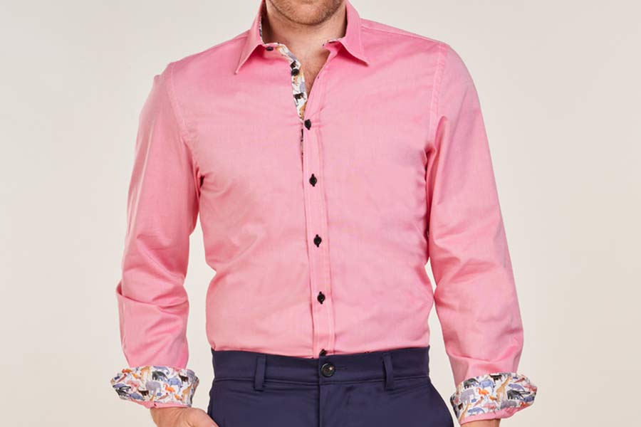 Pink Shirt with White Pants | Sumissura