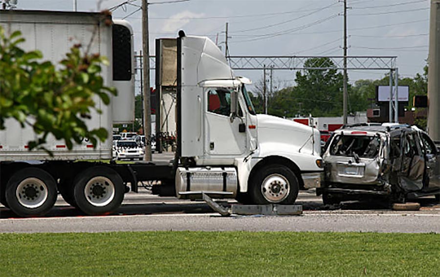 truck car crash