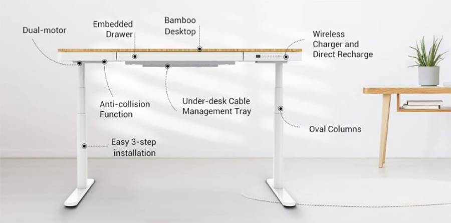 8in1 desk features