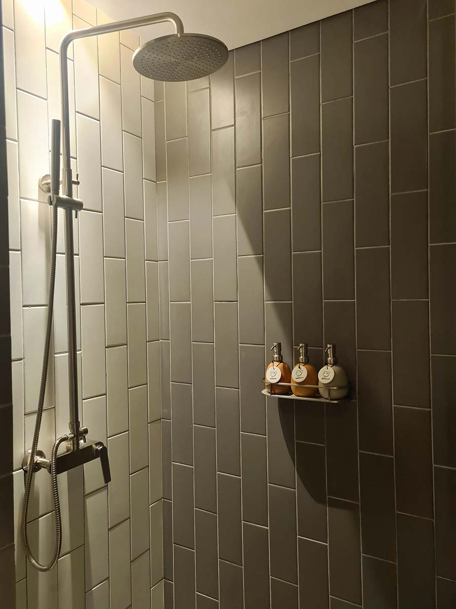 Fusion Original five star hotel Saigon centre Vitenam (15) excuitive suites bathrooms rain shower