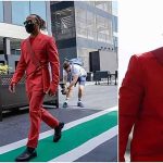 Lewis Hamilton’s Red Suit for Ferrari – The Power of Tailored Elegance