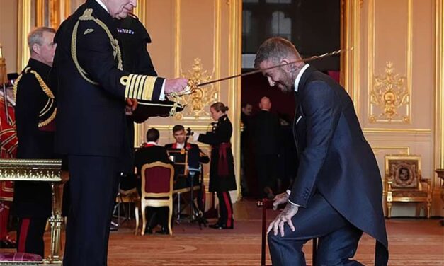 Why David Beckham Chose Victoria Beckham Tailoring for the Biggest Honour of His Life
